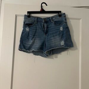 Judy Blue Light Blue Distressed Jean Shorts